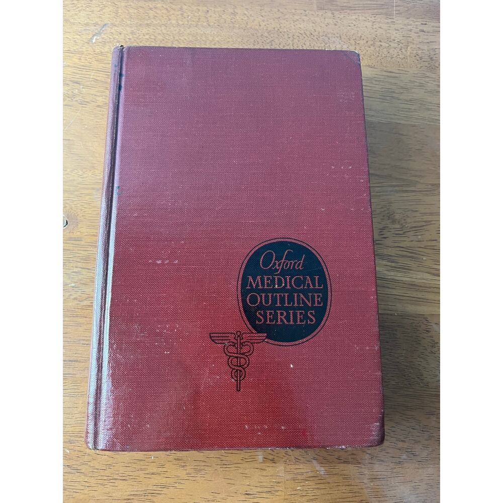 VTG Oxford Medical Outline Series Pharmacology Nursing School Textbook 1944